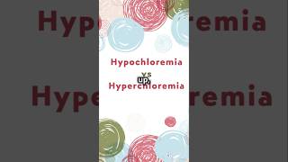 Hypochloremia Hyperchloremia In Less Than 1 Minute