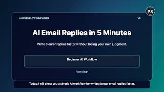 AI Email Replies in 5 Minutes | Beginner AI Tutorial