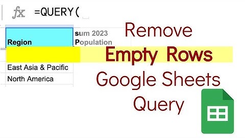 Google Sheets: Removing Empty Rows from =Query() Results