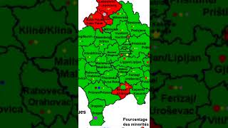 Ethnic map of Kosovo 🇽🇰 #kosovo #albania #serbia #kosovoimetohija