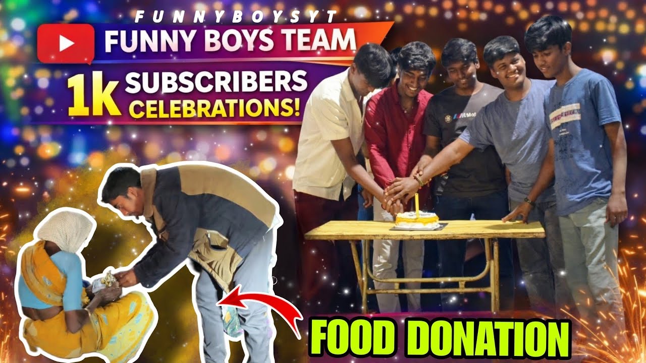 Finally 1k subscriber's🥺Must watch||funny boys||#youtube #1ksubscribers #2026 #helping #fooddonation