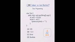 What is the output? #shorts #java #coding #programming #developer #backenddeveloper
