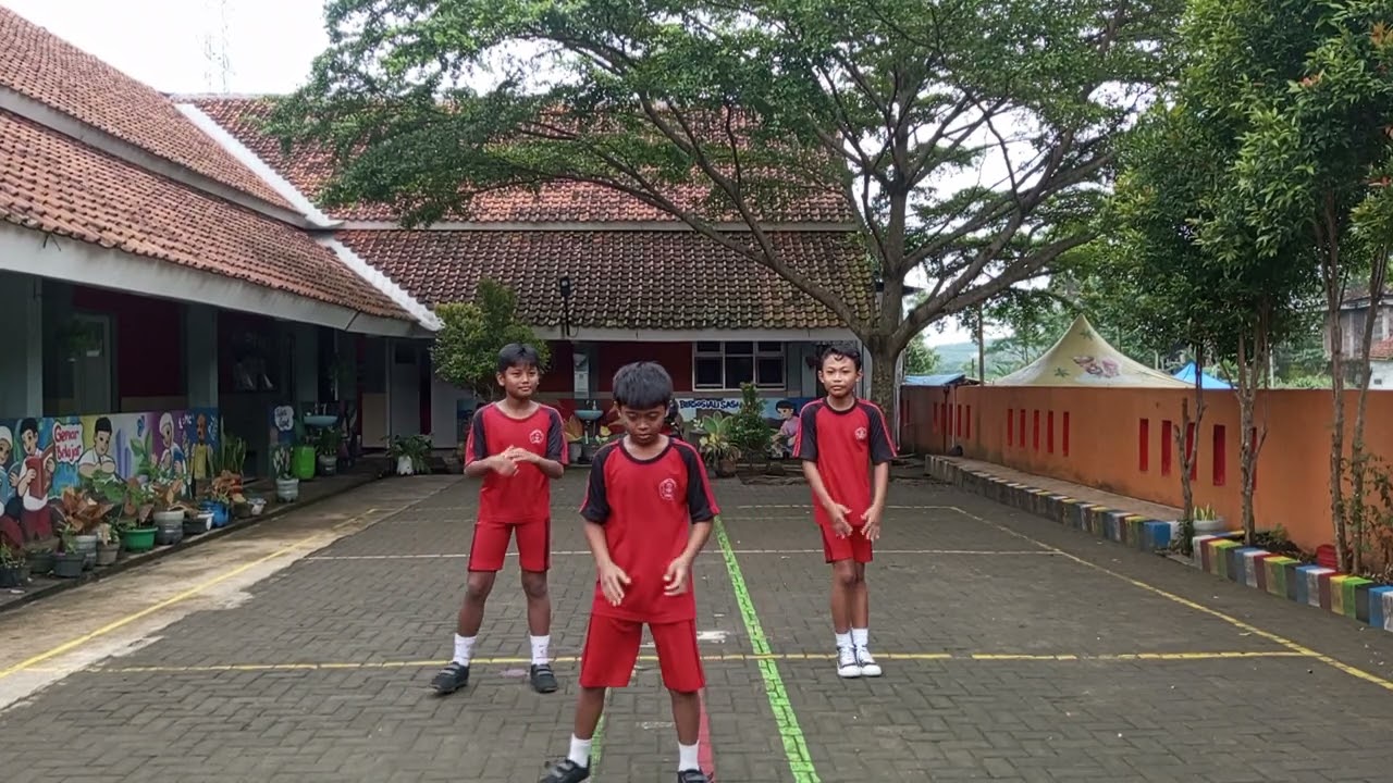 Senam rasa sayange, kelas 6 SD N Leyangan