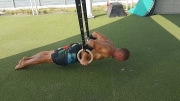 #workoutwithmarius pseudo planche push ups on the rings