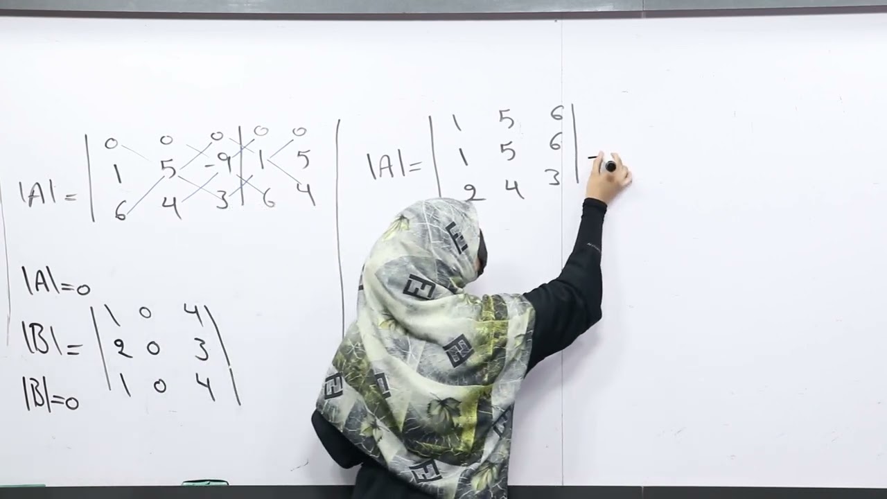 68 صنف یازدهم مضمون ریاضی خواص دیترمینانت