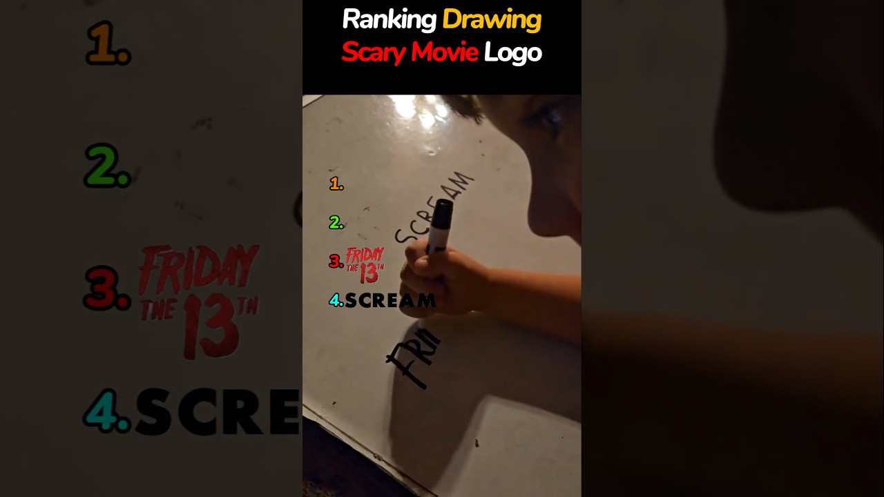 Ranking Drawing Horror Movie Logos #ranking #hyperlexia