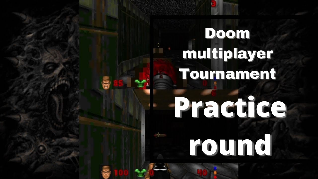 Doom multiplayer tournament - practice round - YouTube
