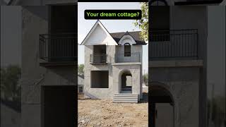 From Concrete Frame to Elegant Dream Home 🏡✨ #housetimelapse #dreamhome #shorts