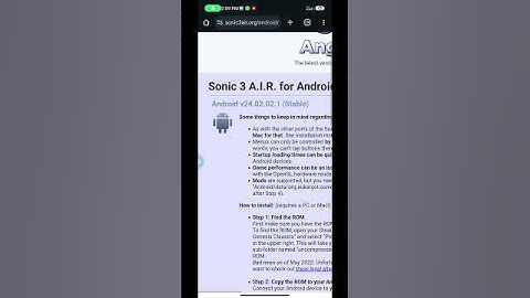 how to download sonic 3 A.I.R android