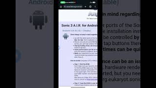 How To Download Sonic 3 A.i.r Android