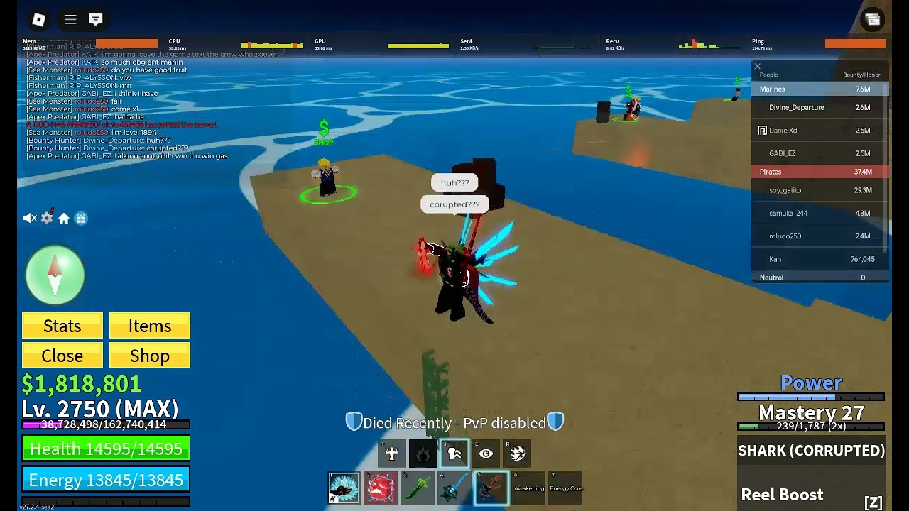 FISHING FOR THE BEST FISH IN BLOX FRUITS