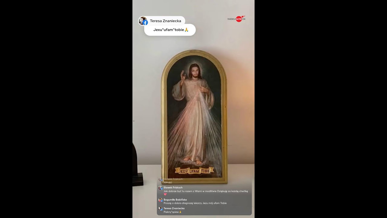 TRANSMISJE NA ŻYWO - Koronka do Miłosierdzia Bożego 📱
