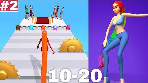 Hair Challenge Gameplay Walkthrough Level 10-20 iOS Android Long Hair Part 2