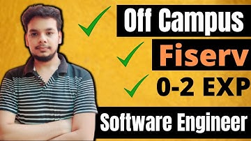 Fiserv Hiring | Software Engineer | 2020 | 2021 | 2022 Batch | Latest Off Campus Job Drive