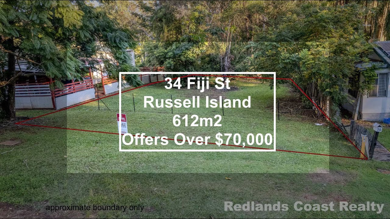 SOLD 34 Fiji St, Russell Island Land For Sale Offers Over $70,000