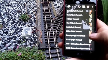 Servo LGB turnout controlled with RemoteCS2 app over Wi-Fi