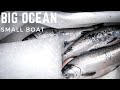 Tiny 16 foot boat ocean coho fishing