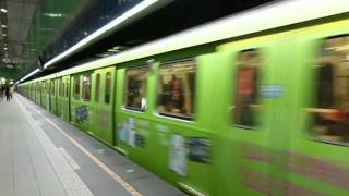 台北捷運C321型(117/118)[玉山20 感謝有您(綠)]彩繪車離站(永春).avi
