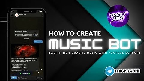 how to create music bot in telegram⚡ | create your own telegram music bot without deploy| trickyabhi