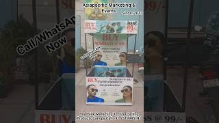 Roadside Marketing Tent for Selling Products | Portable Outdoor Business Promotion Canopy Tent