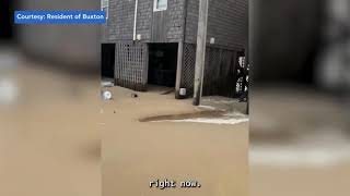 Flooding, high sand levels at Hatteras Village outside Jeffrey's Seafood