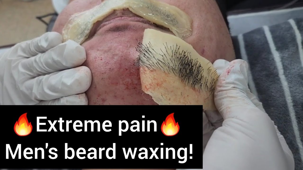 🔥극한의 고통🔥 남자 수염왁싱!🔥Extreme pain🔥 Men's beard waxing!