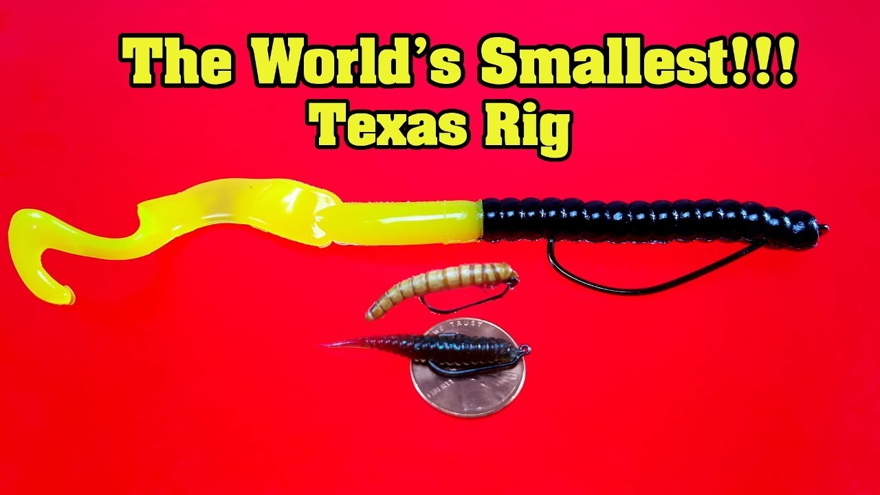 WORKS WITH LIVE BAIT! The smallest texas rig in the world. 