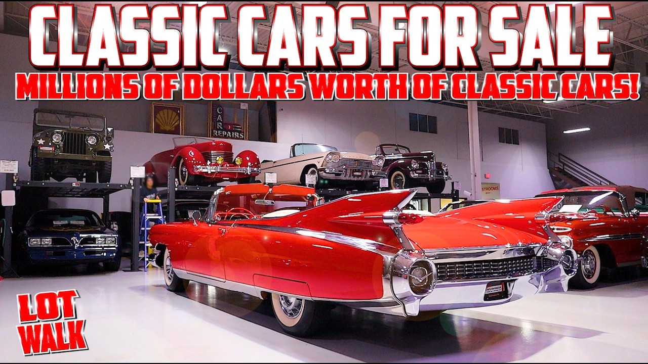 MILLIONS OF DOLLARS worth of CLASSIC CARS FOR SALE!!! Incredible Classic Cars. Muscle Cars. Lot Walk