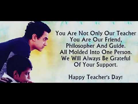 Our teacher to be happy if we