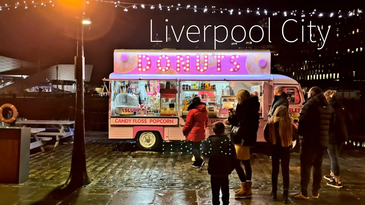 Liverpool, 英国 | 当地生活漫步 4K | 2020年12月27日