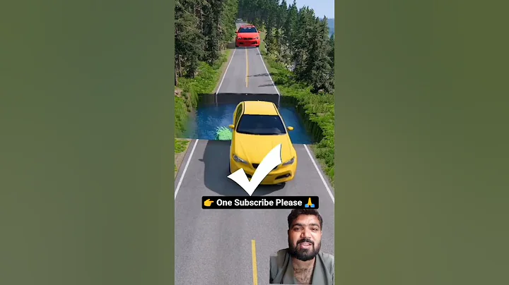 Small To Giant Cars vs Massive Water Pit #5 |#carsvswaterpit #doubleflatbedtrailertruckvsspeedbumps