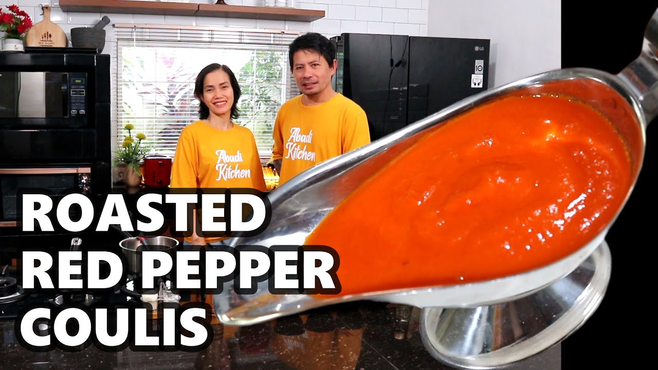 Basic Red Pepper Coulis Best Vegetarian Sauce YouTube
