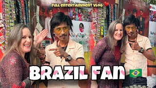 Brazil Fan 🇧🇷 | Full On Entertainment Vlog 😂 | Dolly Ki Tapri Nagpur ￼