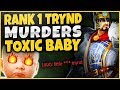 CHALLENGER TRYNDAMERE MAKES TOXIC JAX CRY NON-STOP?!? RANK 1 TRYND VS BABY!  - League of Legends