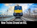 Train Cab Ride NL / How Trains Strand on HSL / Voltage Change Over / March 2021