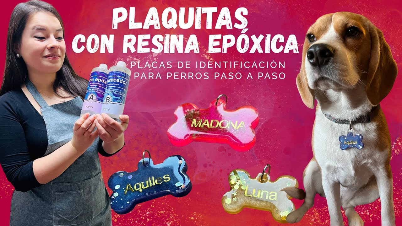 Plaquitas Personalizadas para Perros con Resina Epóxica 🐶 | Paso a Paso