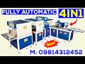 Fully automatic notebook making machine, 4in1 Notebook Manufacturing, Notebook Making Machine