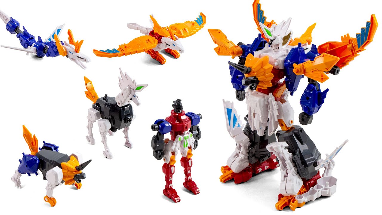 Beast King MegaMecha Deformation 5in1 Assemble Animal Remake Transformation