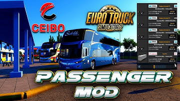 How To Add Bus And Passenger CEIBA MAP 1.54 ETS2 | MERCREDES Benz Bus Mod In ETS2 | Bussid Bus Mod