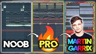 NOOB vs PRO vs MARTIN GARRIX (Progressive House Tutorial + FREE FLP)