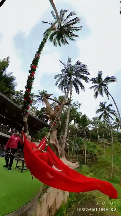 Fulfilling Mom’s #dream of experiencing the infamous Bali Swing  #travel #experience #bali #shorts