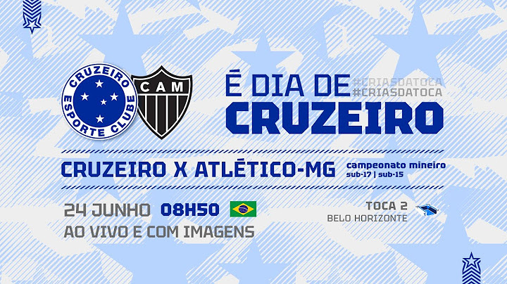 AO VIVO E COM IMAGENS | Cruzeiro x Atlético| Campeonato Mineiro | Sub-17 e Sub-15 ( Rodada Dupla )