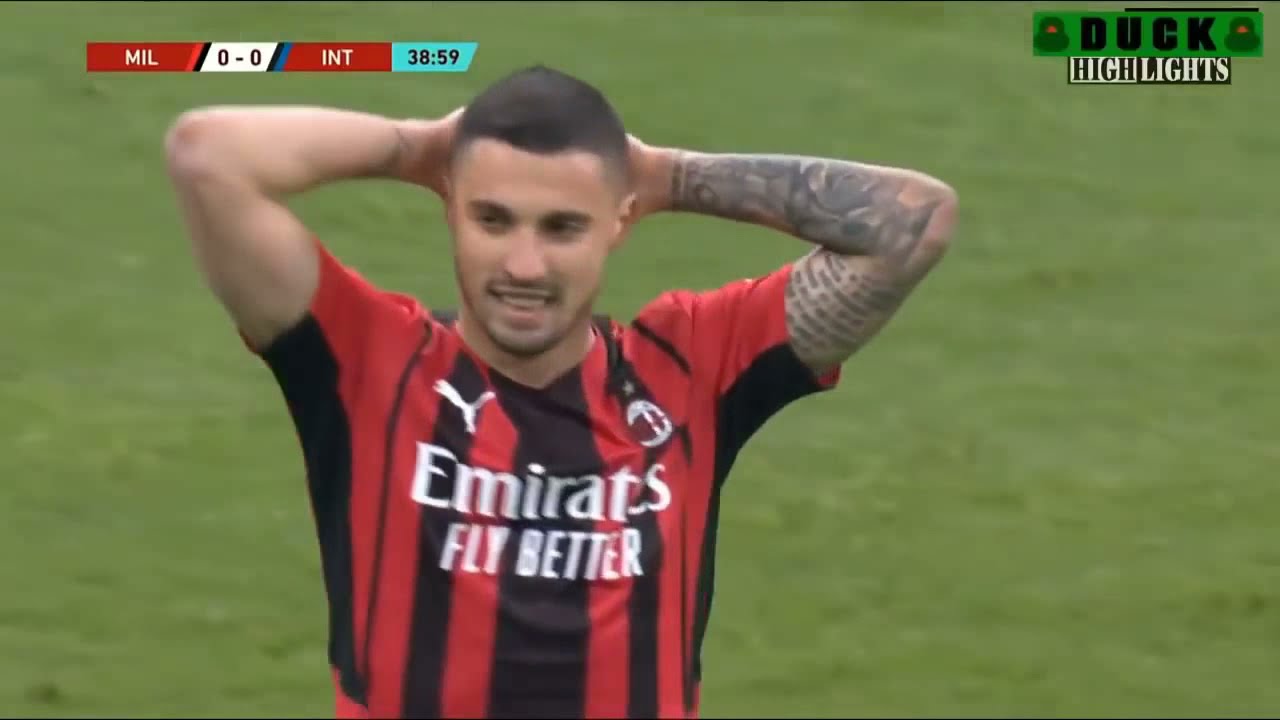 AC Milan vs Inter 0 0 Extended Highlights 2022 Coppa Italia▫️