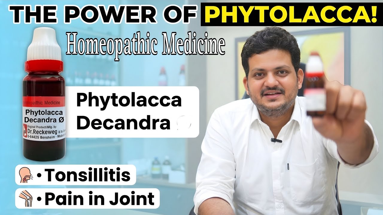 Homeopathic Medicine phytolacca decandra ? Symptoms How to Use ! Explain 