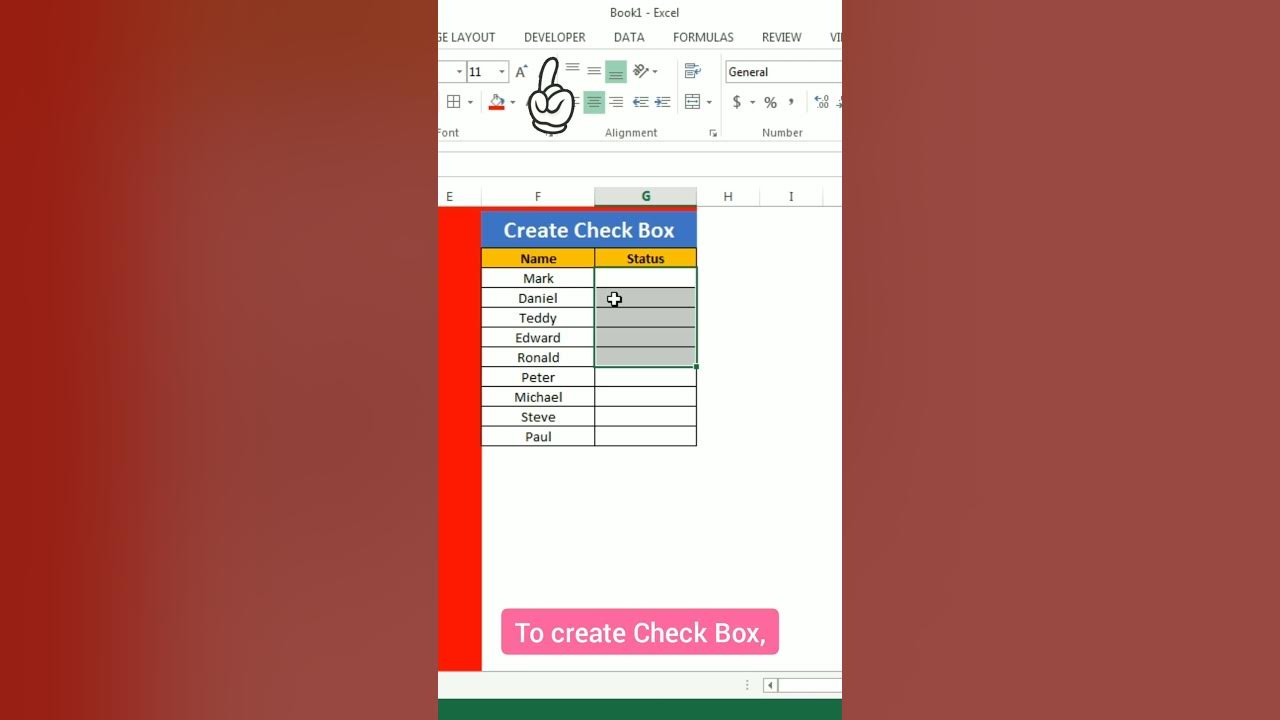 how-to-create-check-box-in-excel-youtube