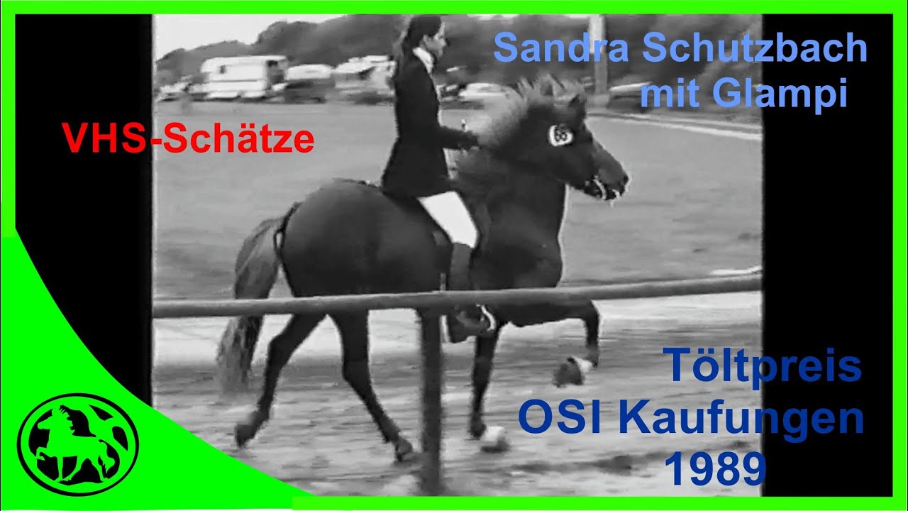 Sandra Schutzbach mit Glampi - OSI Kaufungen 1989