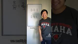 Did you know you can divide across fractions? #math