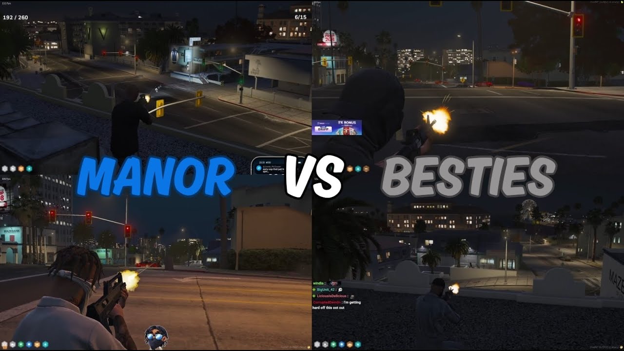 Manor vs Besties At Maze Bank | Multi POV | NoPixel 4.0 GTA RP