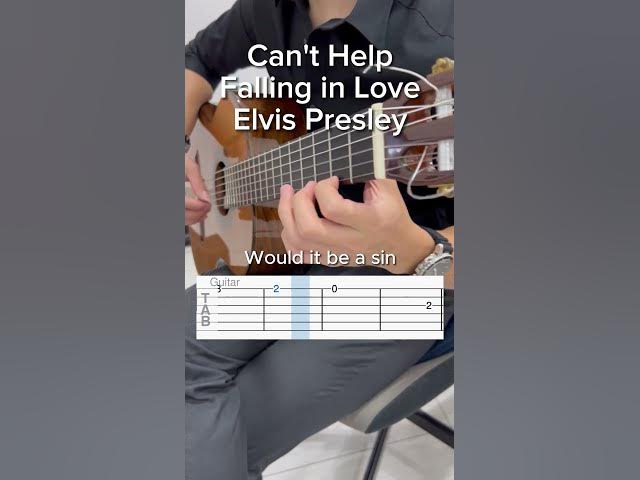 Part 1 - Can't Help Falling in Love by Elvis Presley #tutorial #guitarcover #beginner #guitartabs