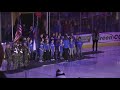 Dayspring Christian Academy sings the National Anthem